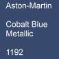 Preview: Aston-Martin, Cobalt Blue Metallic, 1192.